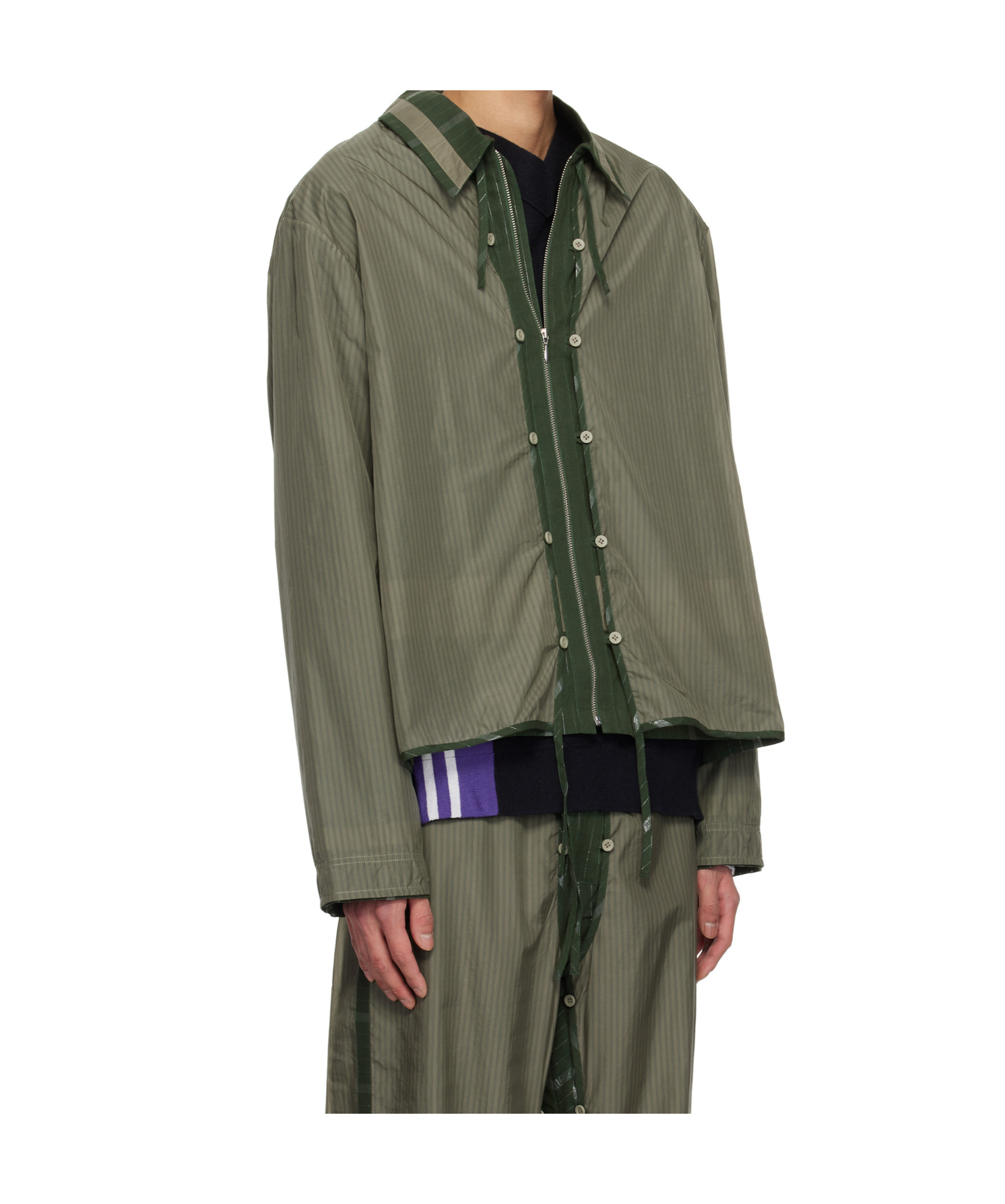 Craig Green Long Sleeve Casual Jacket In Green