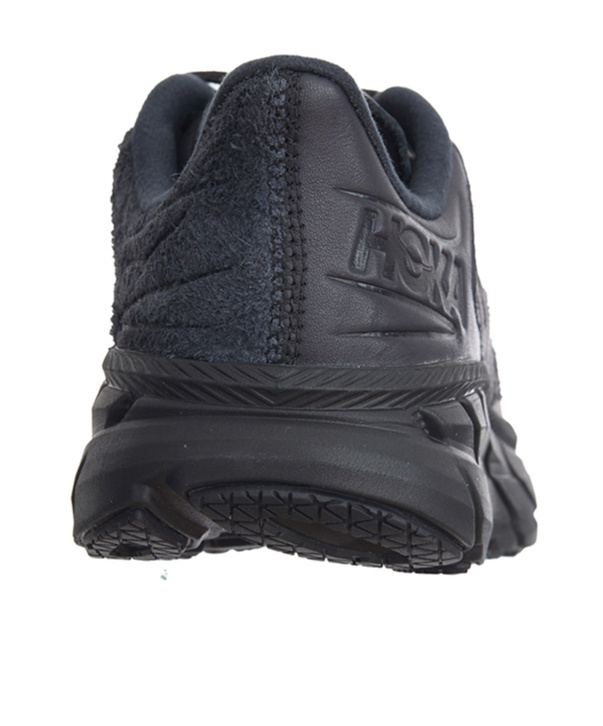 Shop Hoka Lace-up Low-cut Sneakers In Black