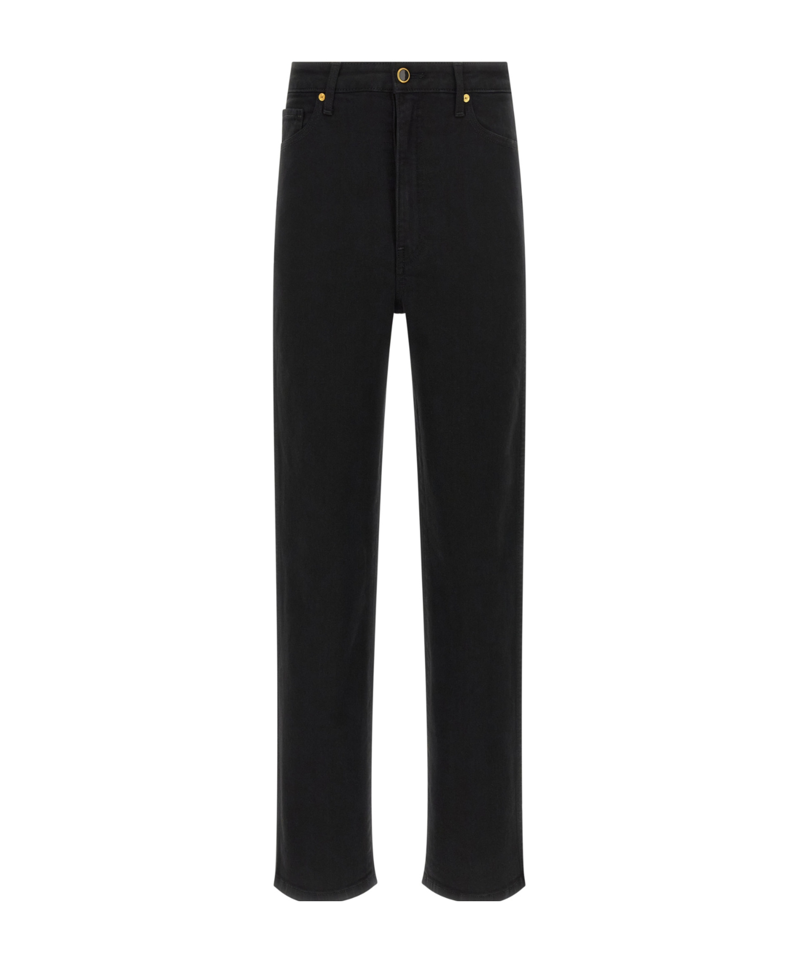 Khaite Abigail Straight Leg Jeans In Black