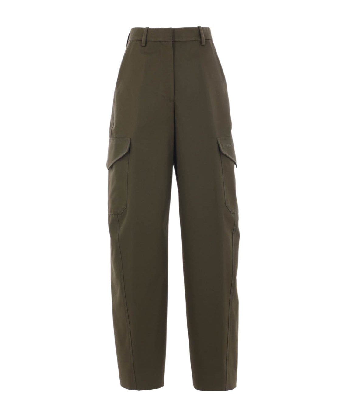 Givenchy Cotton-wool Cocoon Cargo Trousers In Green