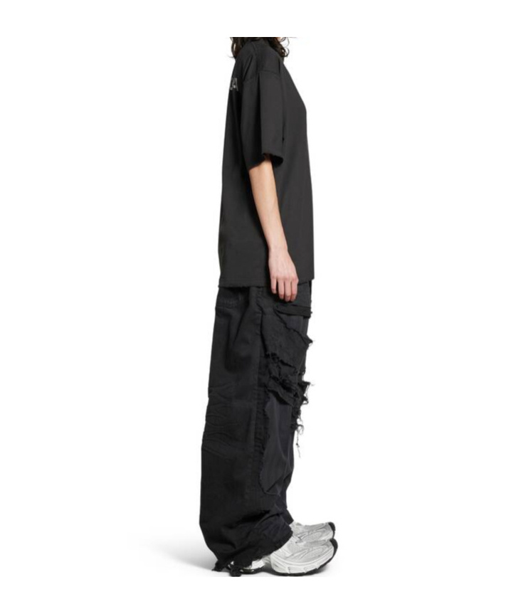 BALENCIAGA BALENCIAGA BACK T-SHIRT MEDIUM FIT IN BLACK