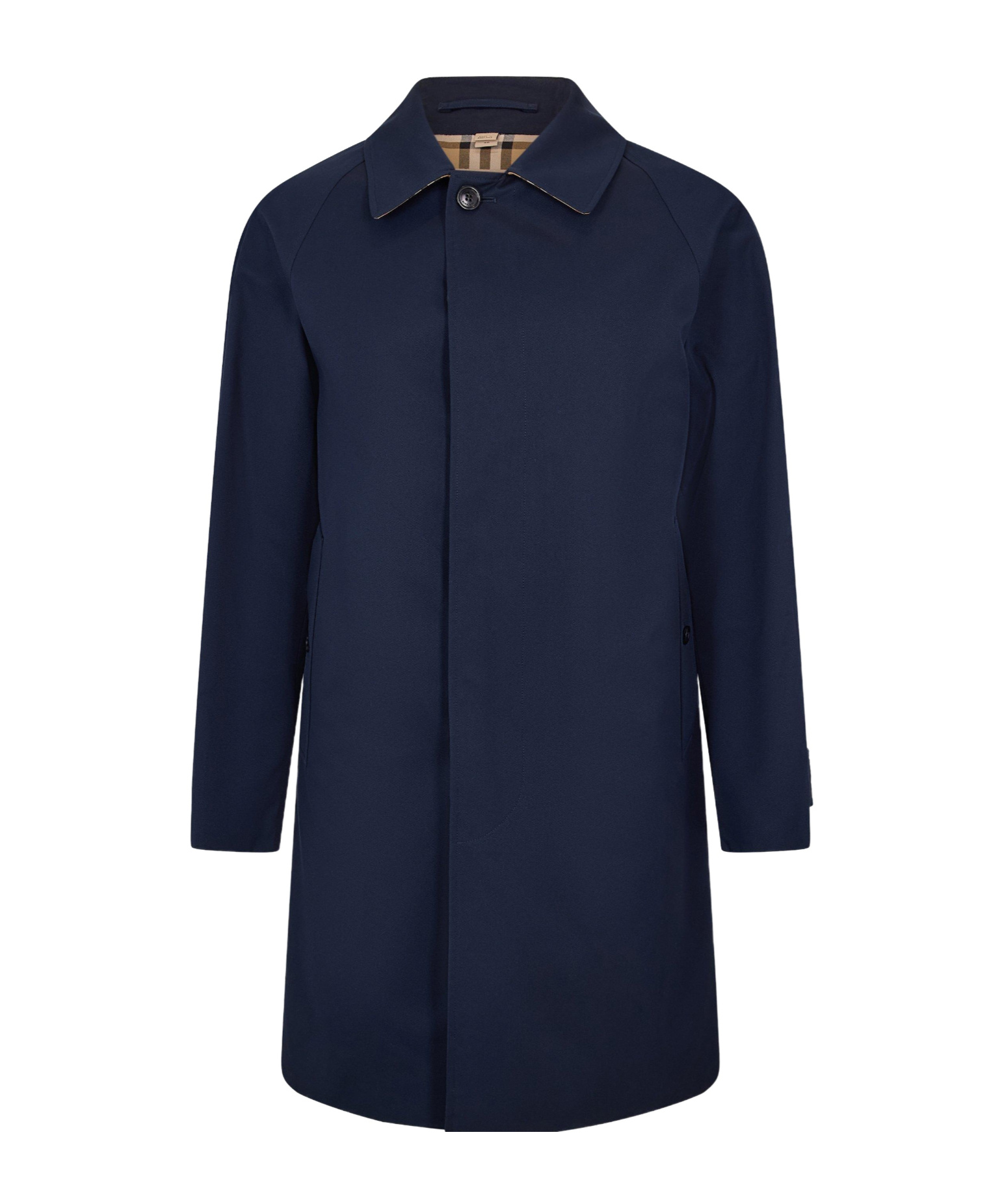 Burberry Multi-pocket Casual Trench Coat In Black
