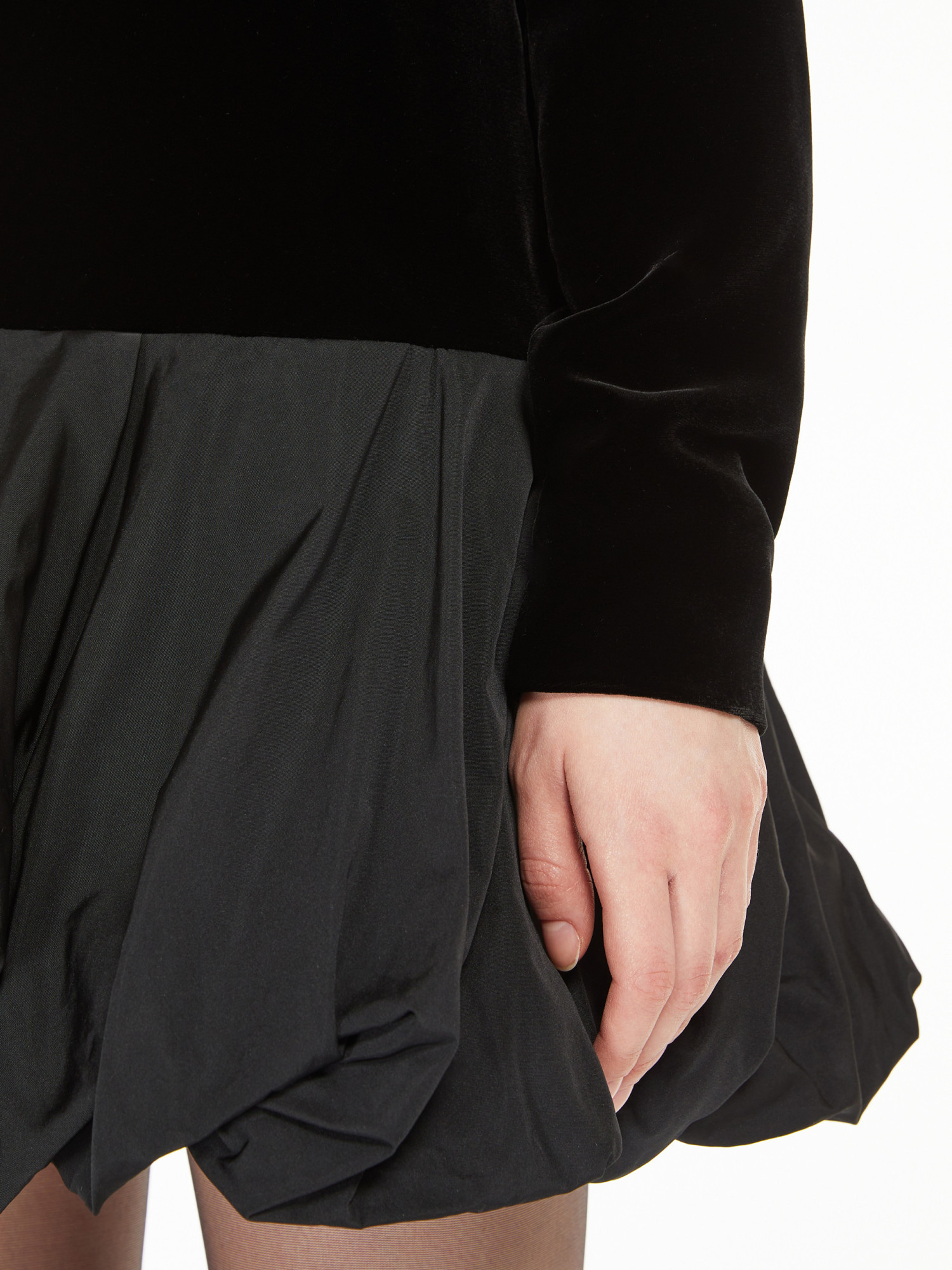 Max Mara Velvet Osso In Black