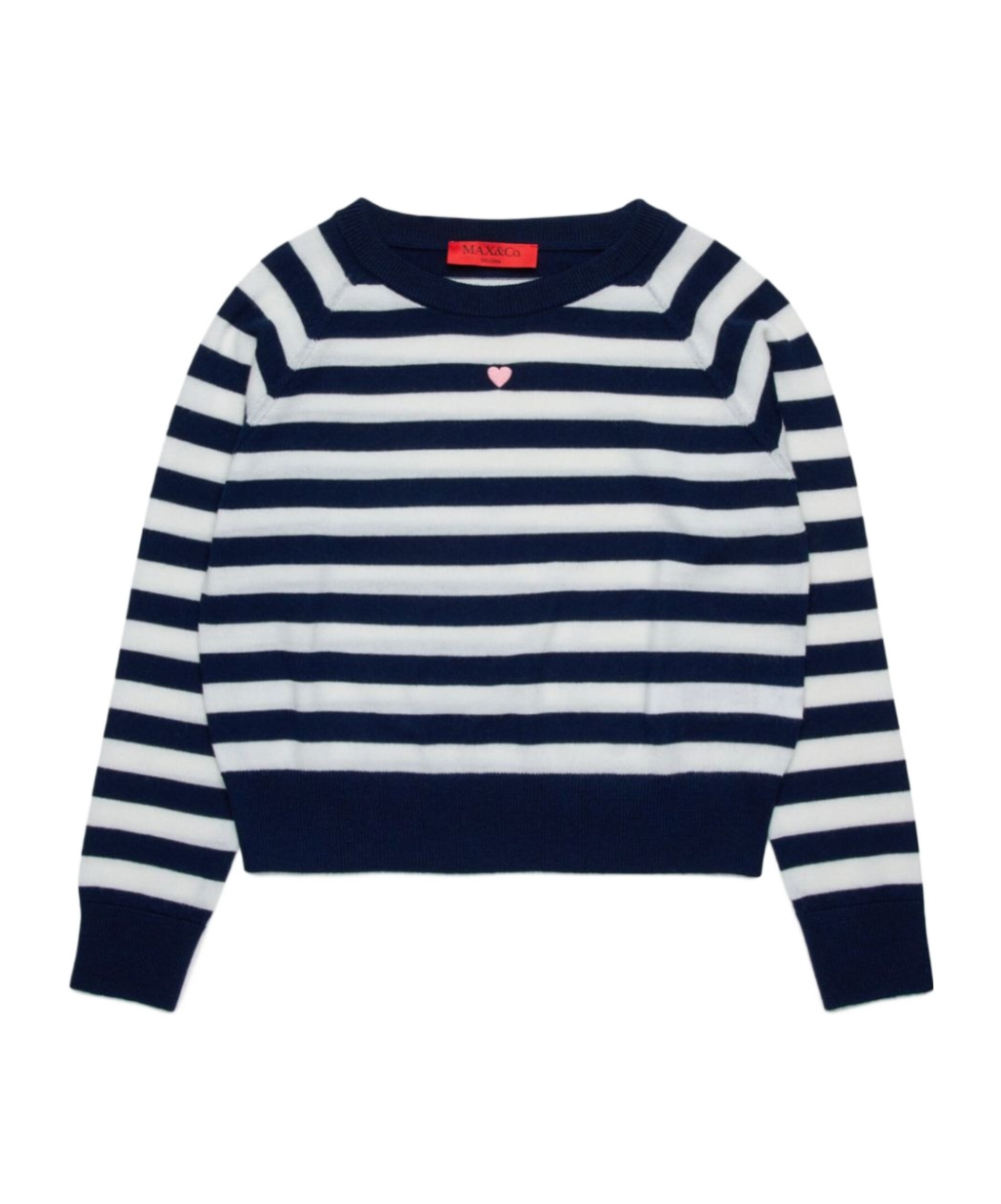 Maxco. Striped Wool Sweater In Black