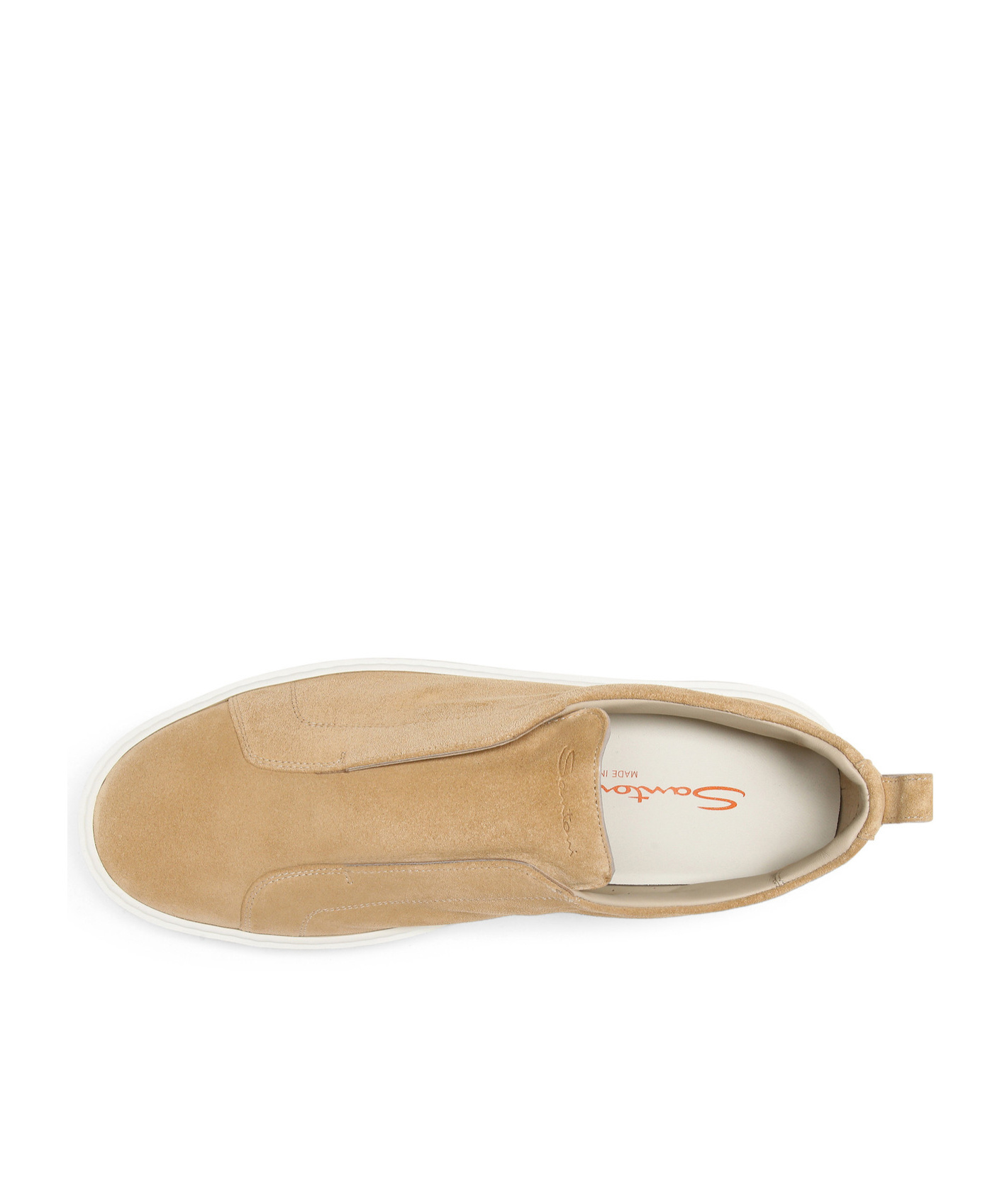 Santoni Suede Slip-on Sneakers In Multi
