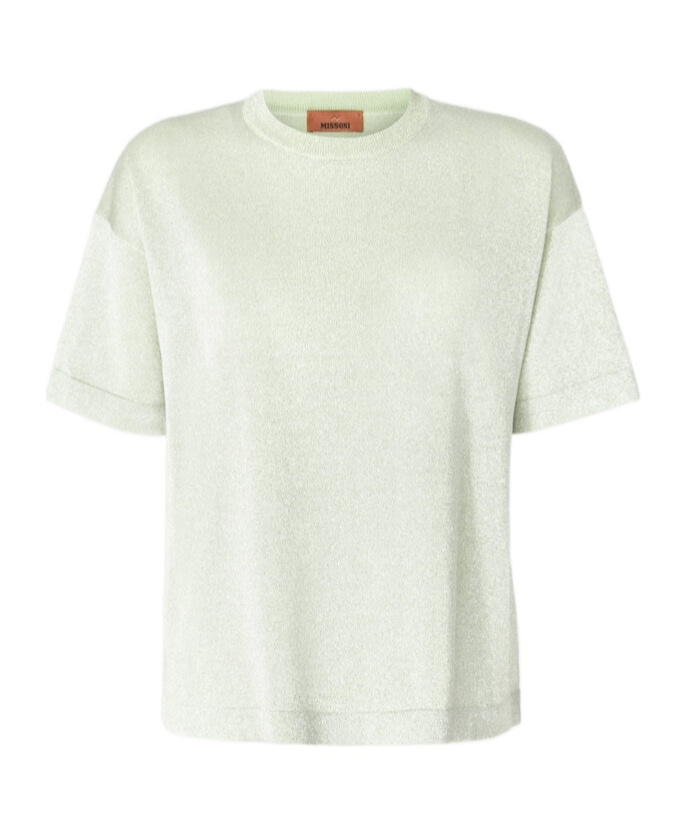 Missoni Sequined Short-sleeved Sweater In White