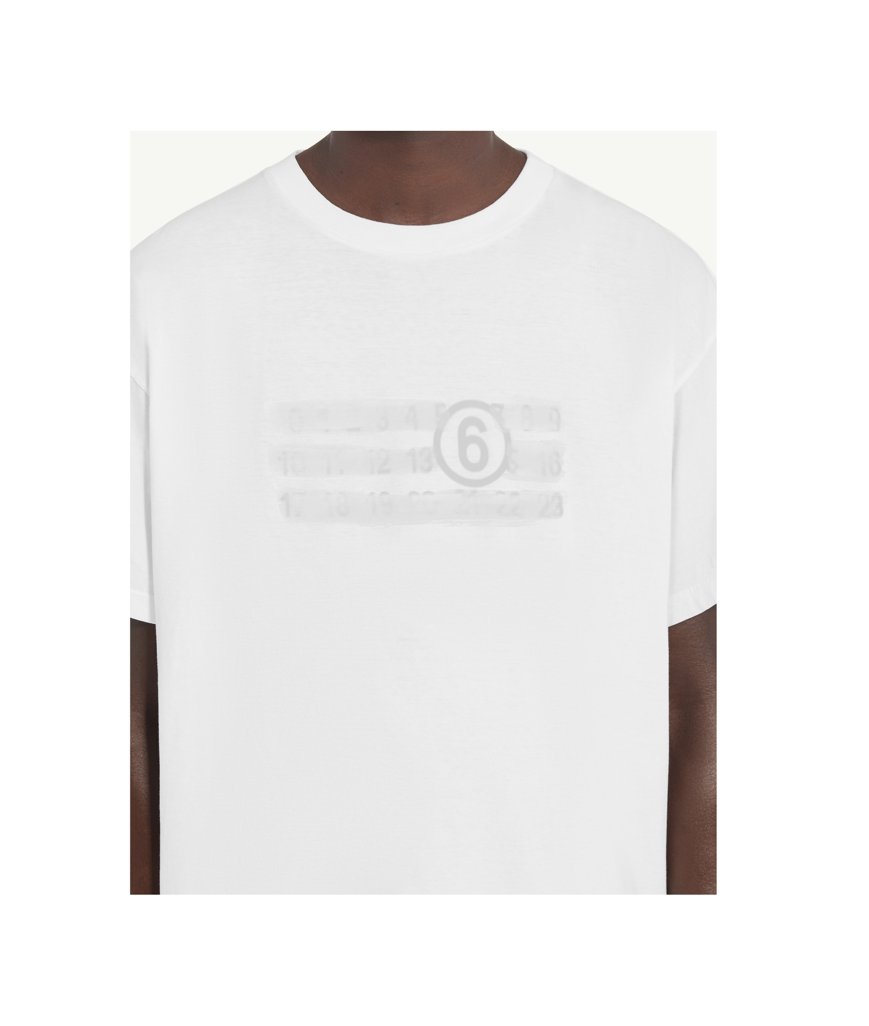 Mm6 Maison Margiela Numeric T Shirt In White