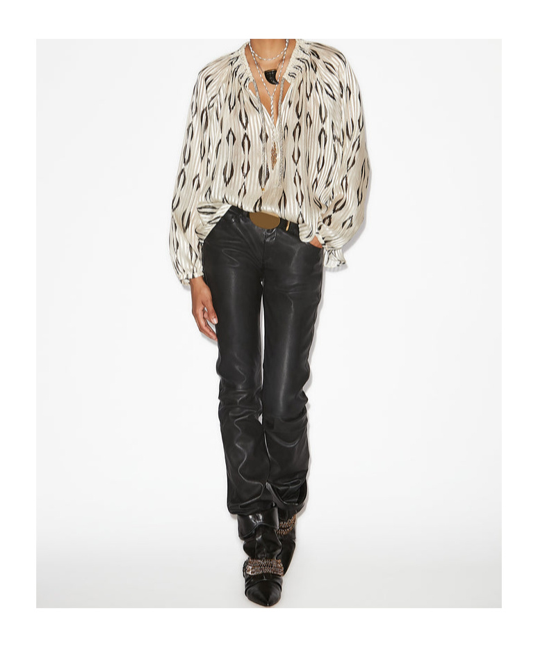 Shop Isabel Marant Syra Blouse In White