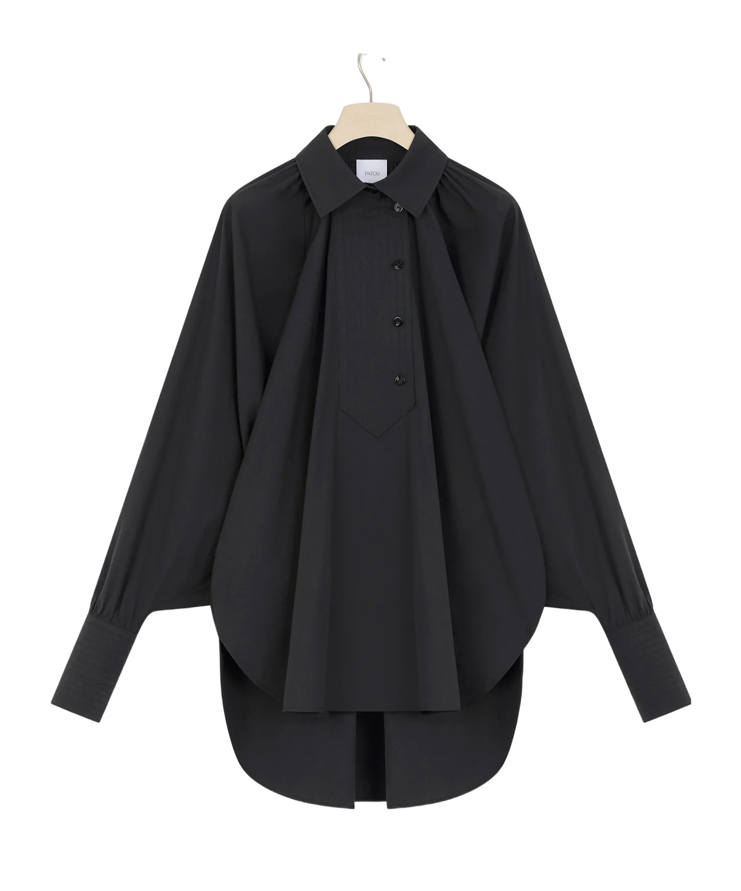 Patou Artist Blouse In Sustainable Cotton In Black