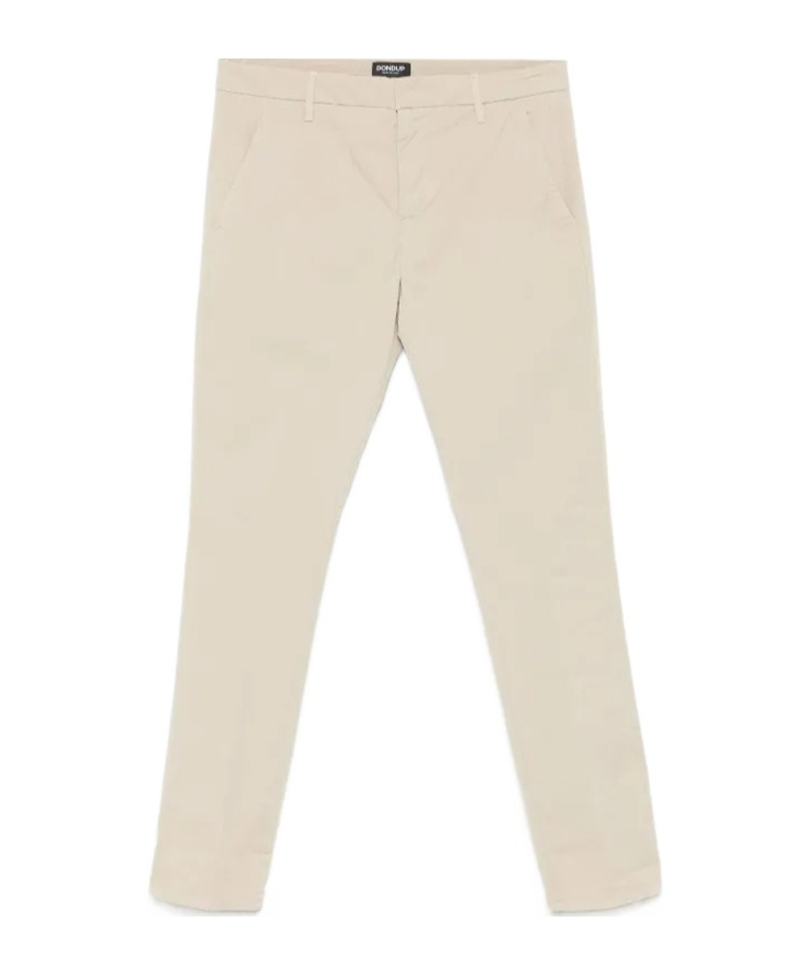 Dondup Pressed-crease Slim-fit Trousers In Nude