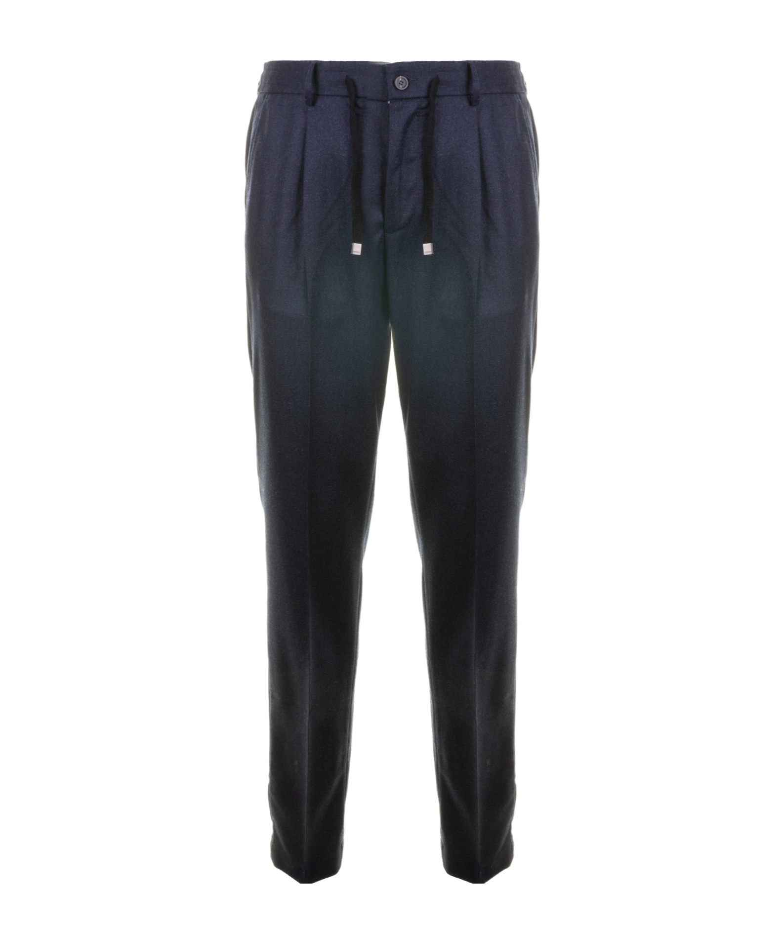 Peserico Drawstring Flanella Trousers In Blue