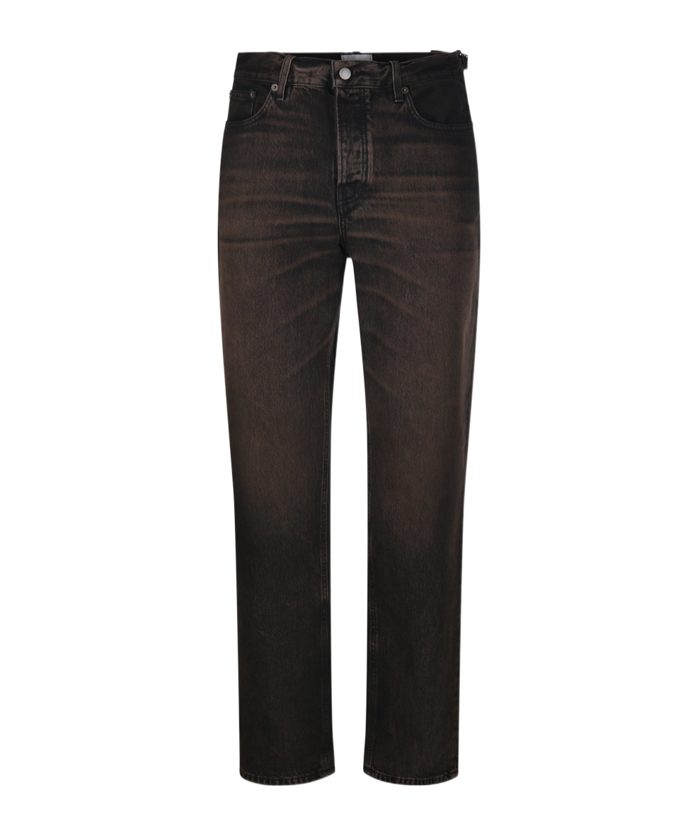 Haikure High Waist Five-pocket Jeans With Belt Loops In Blue