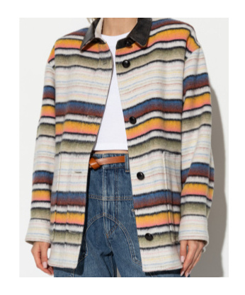 Isabel Marant Étoile Isabel Marant Etoile Dayvi Overshirt Coat In Multicolor