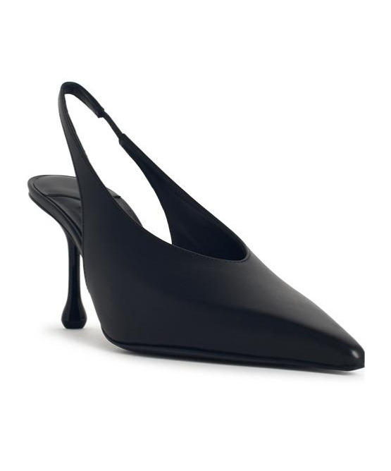 Jimmy Choo Leather Pointed Toe Sling Back Stiletto In Multi