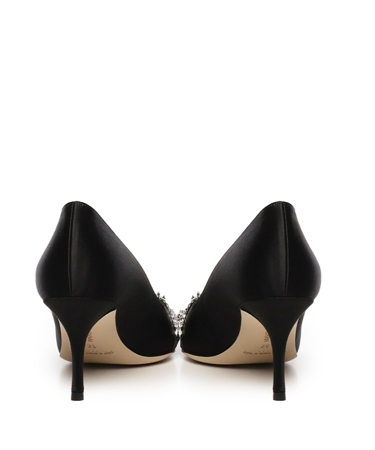 Shop Manolo Blahnik Asapump Embellished Pumps In Black