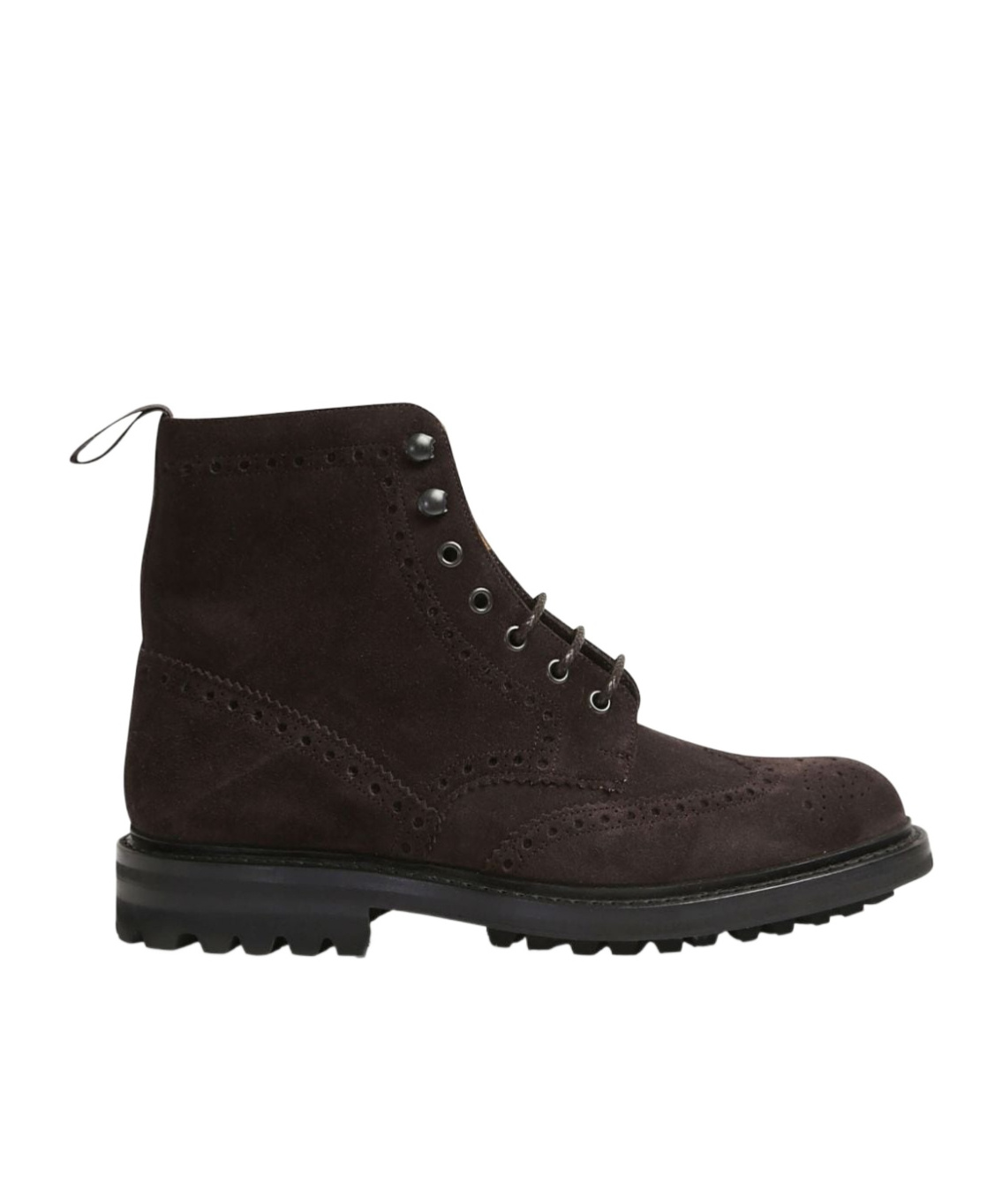 Church's Suede Ankle Boots Featuring Brogue Accents In Black