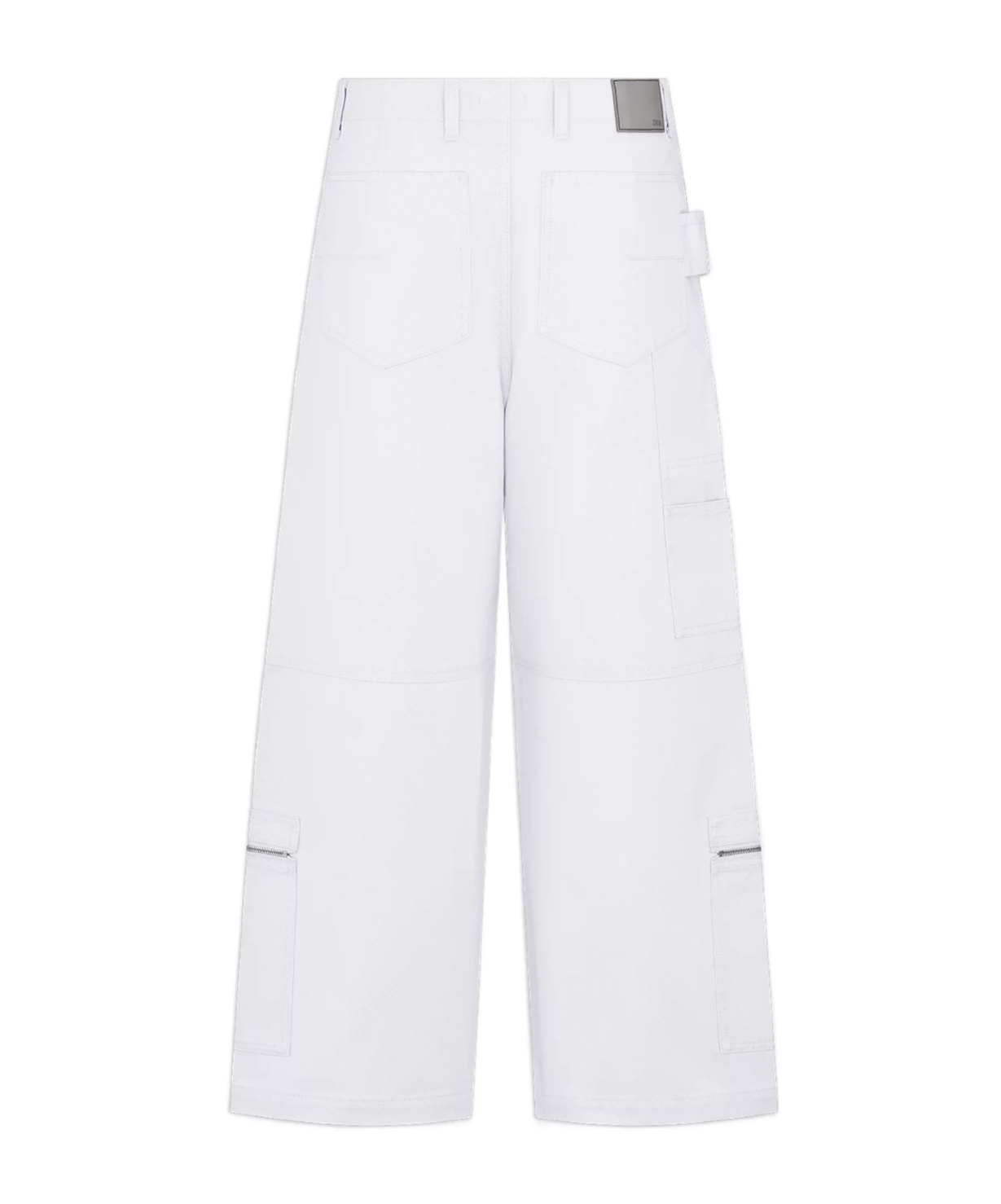 Dior Belt-loop Jeans In White