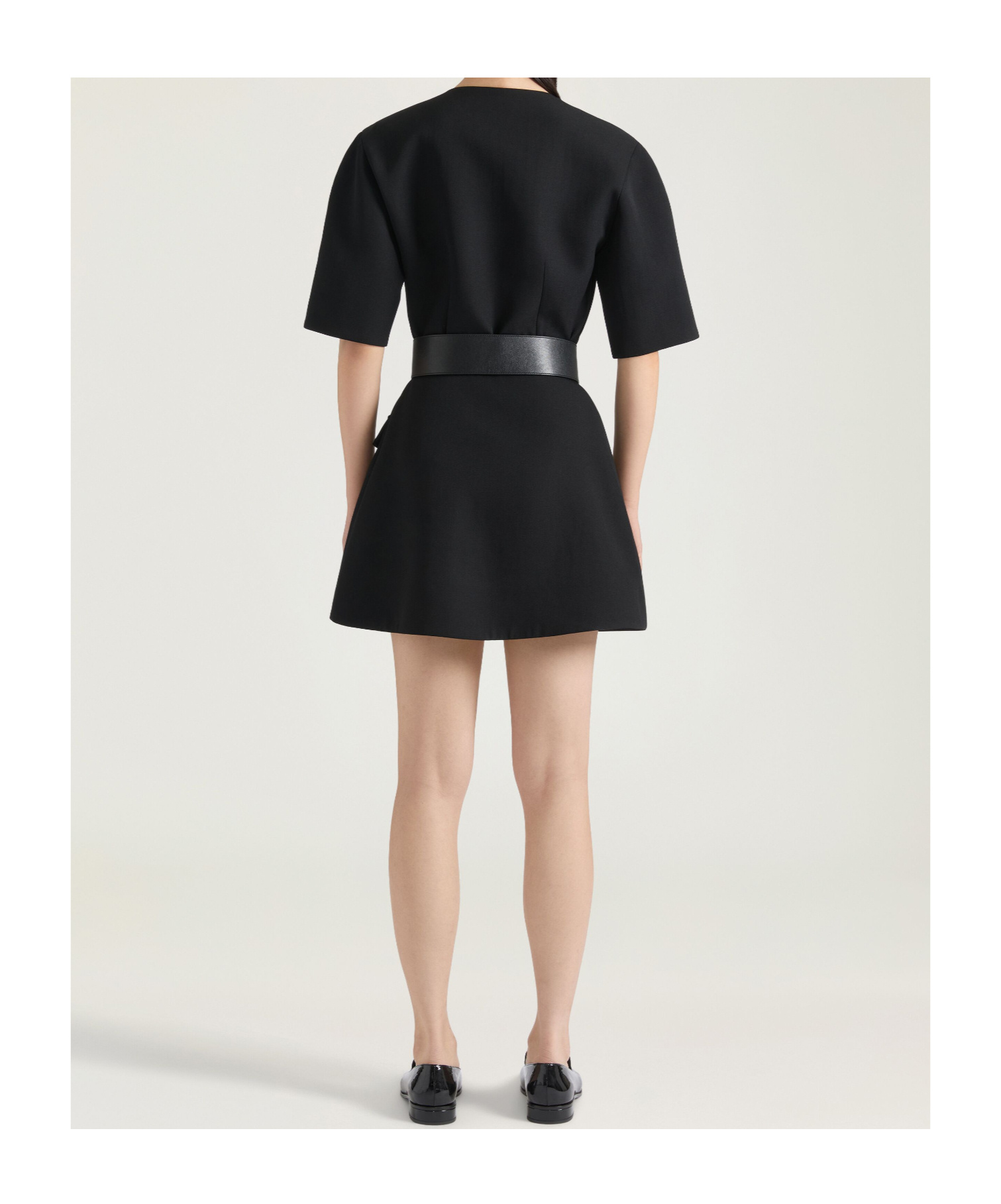 Givenchy Mini Dress In Wool In Black
