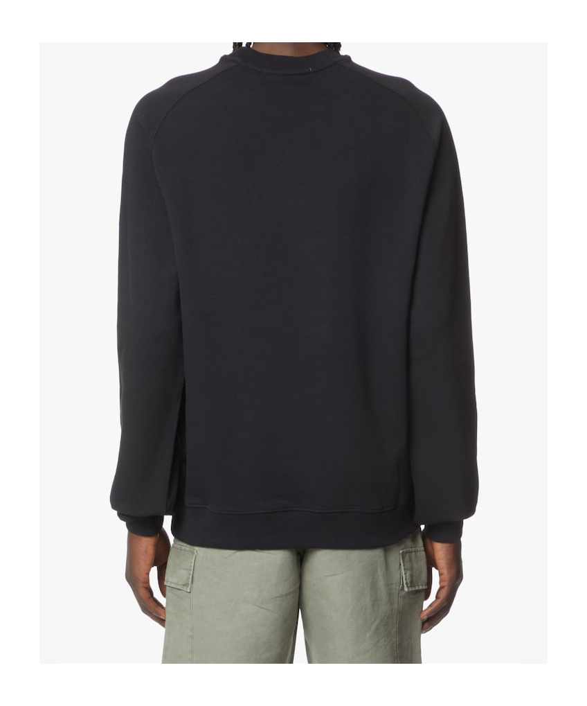 Msgm Long-sleeved Sweater In Black
