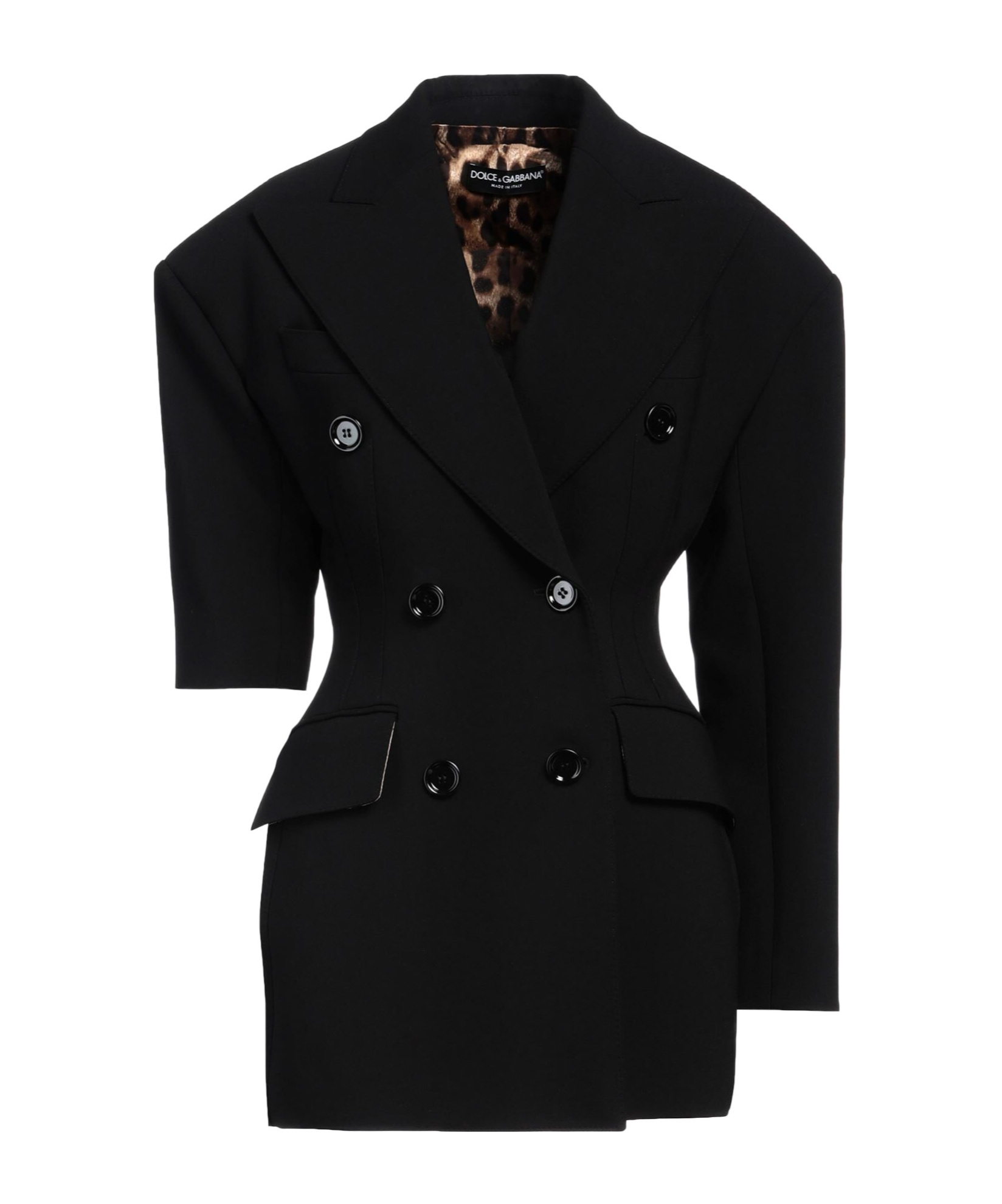Dolce & Gabbana Double-breasted Blazer In Black