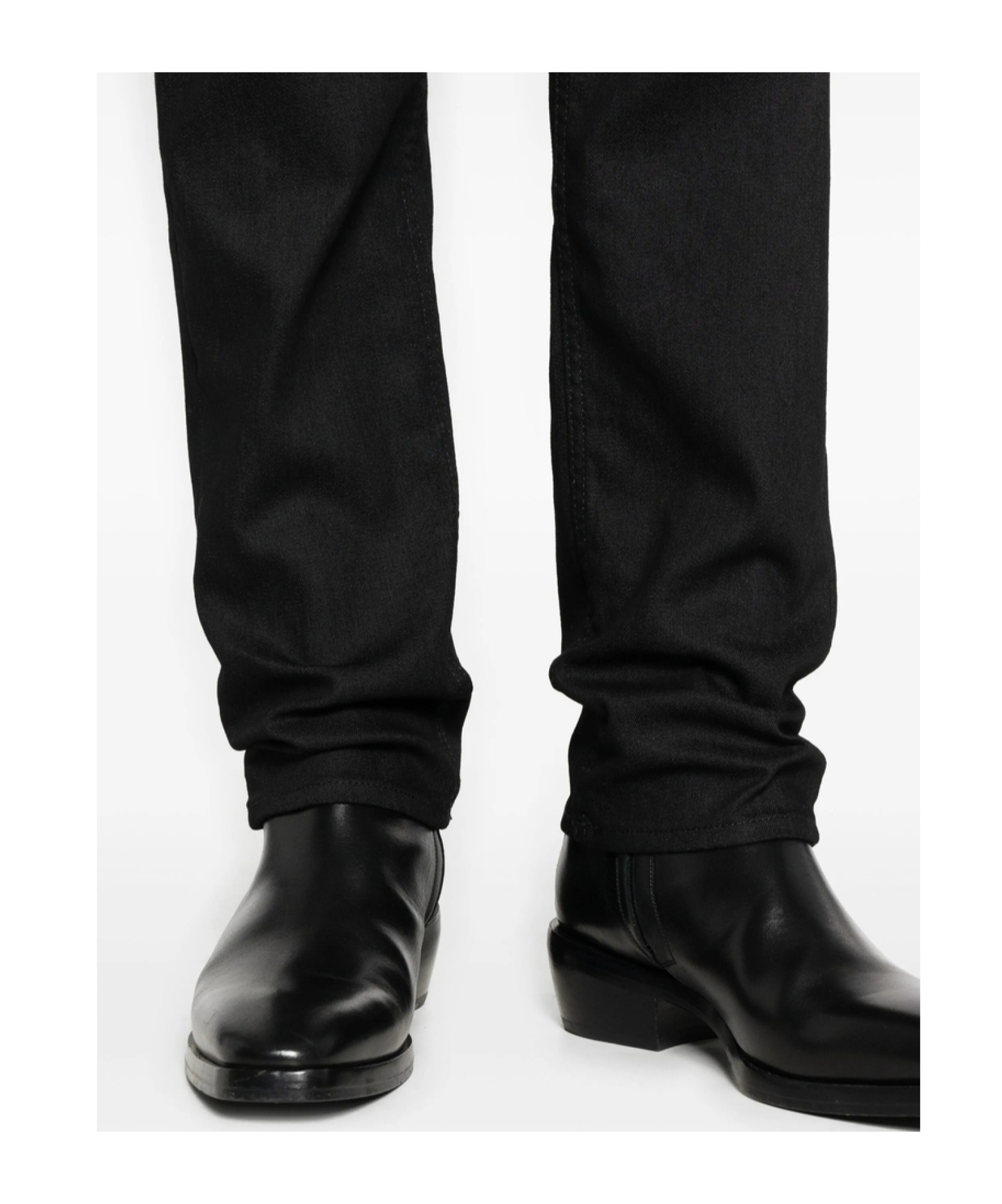 7 For All Mankind Denim Slim-fit Jeans In Black