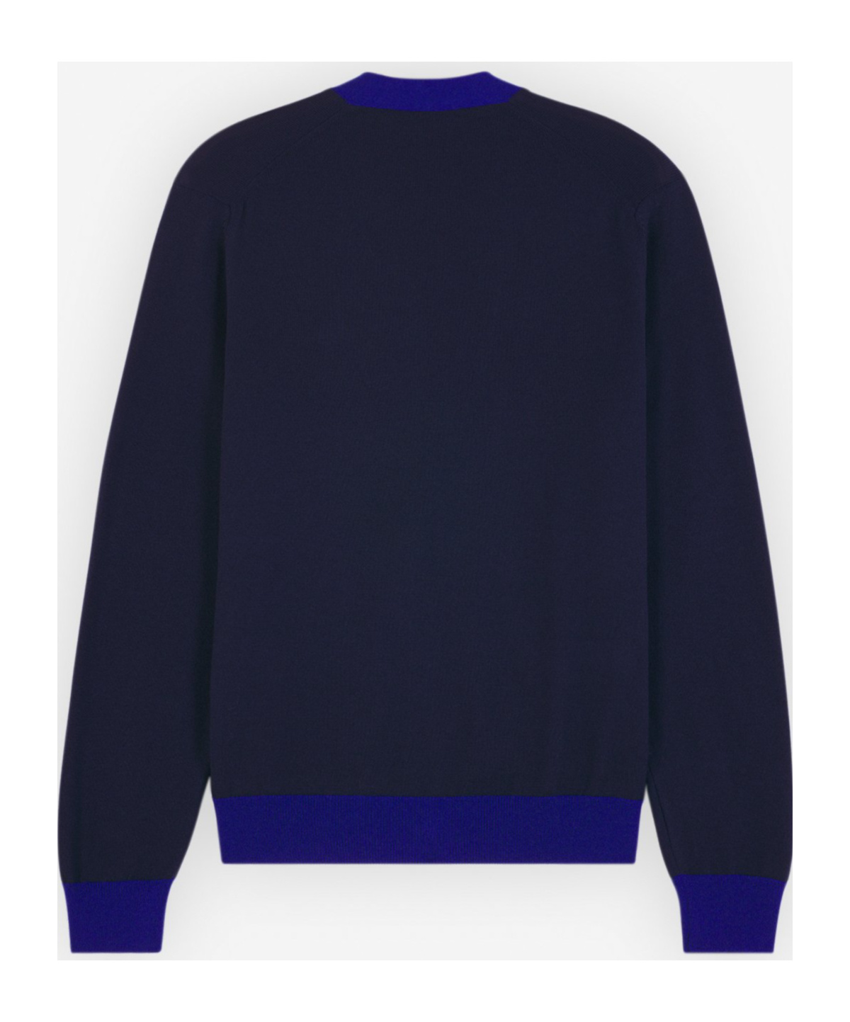Shop Maison Kitsuné Baby Fox-patch Wool Cardigan In Black