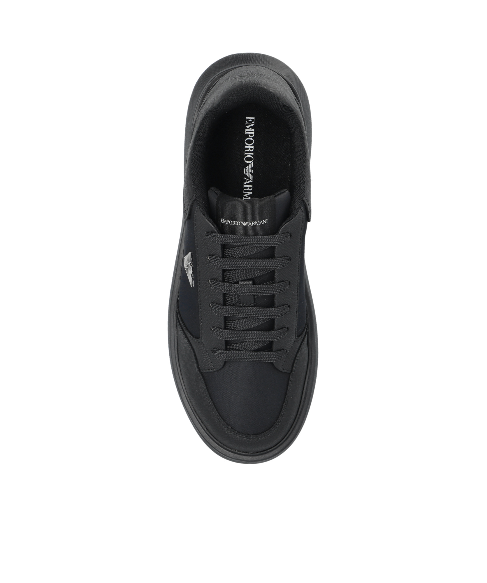 Emporio Armani Sneakers With Logo In Black