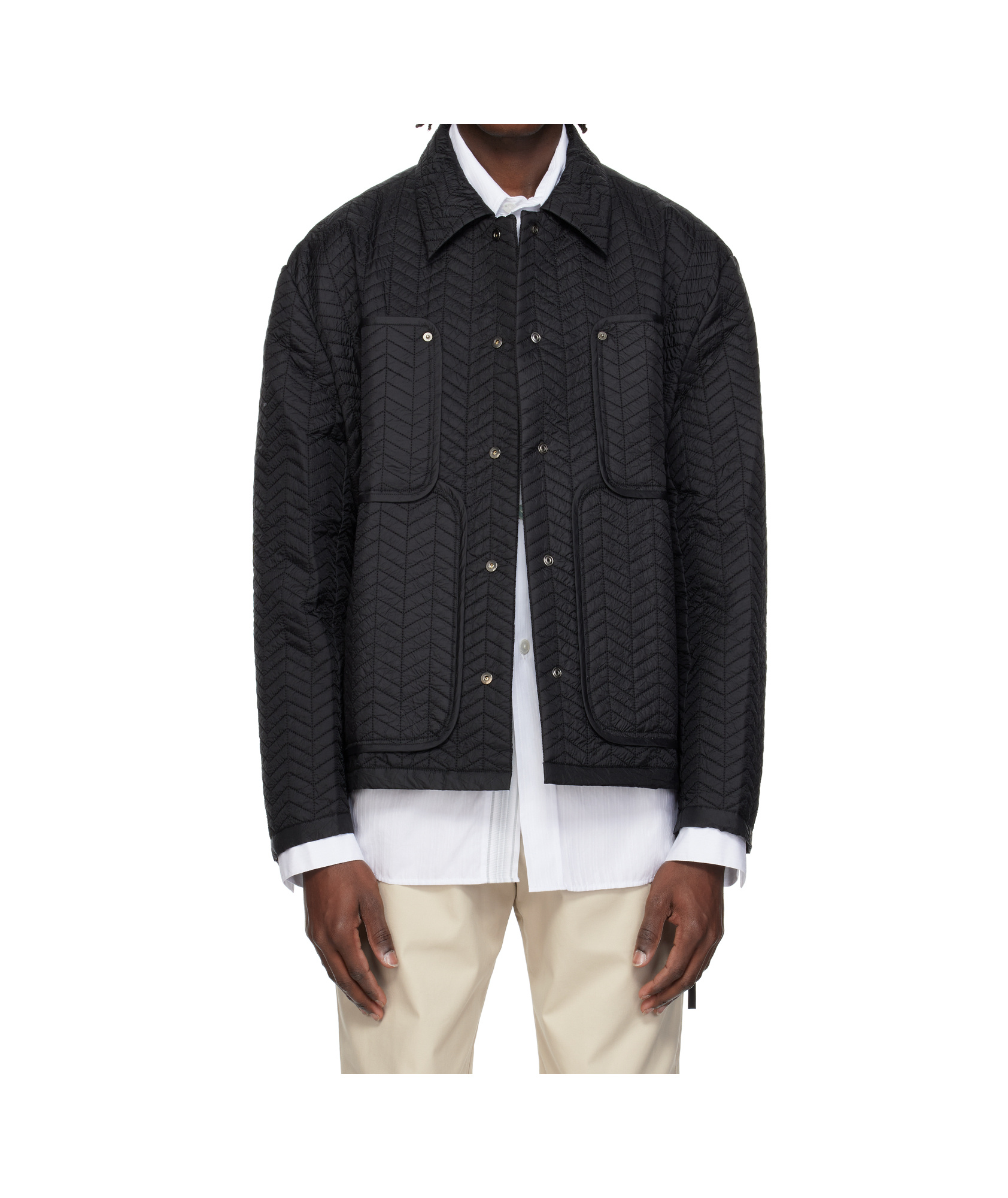 Craig Green Quilted Worker Jacket In Black