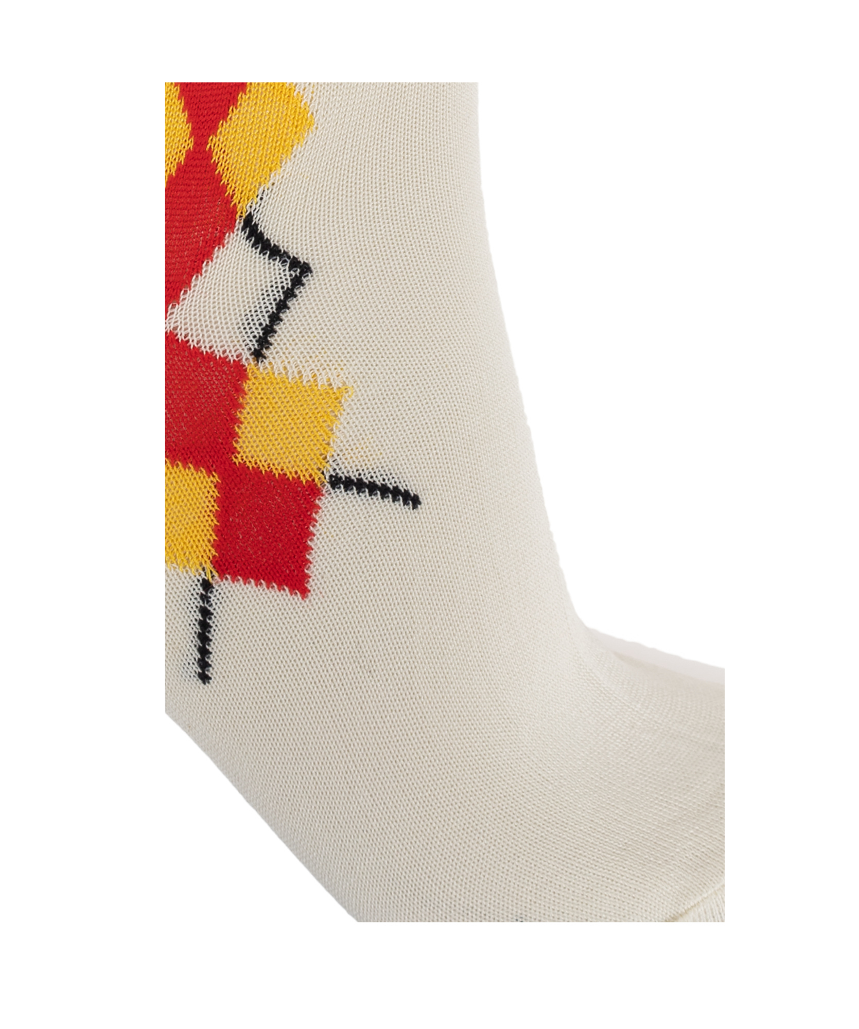 Marni Intarsia-knit Logo Socks In Nude