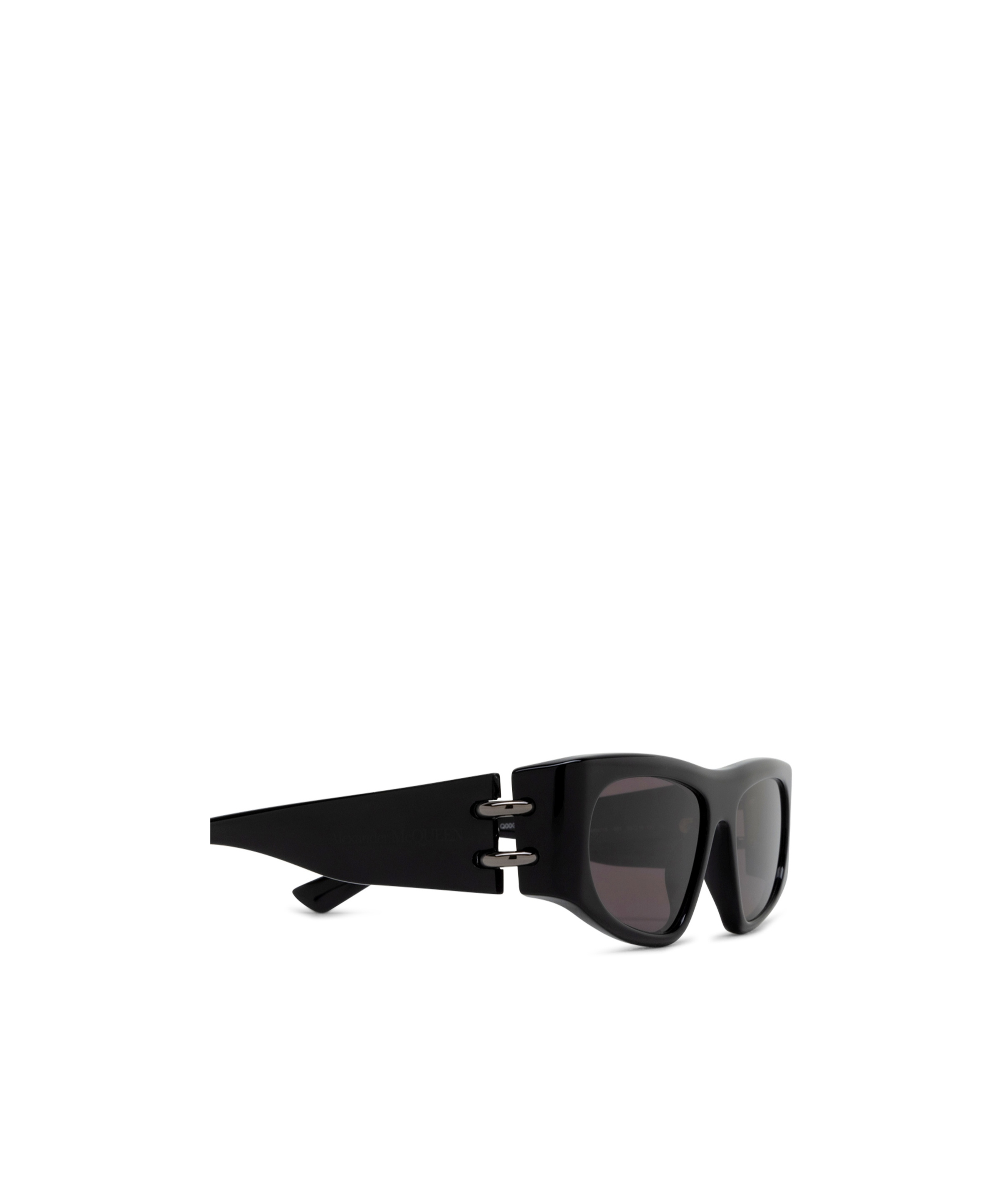 Alexander Mcqueen Square-frame Sunglasses In Black