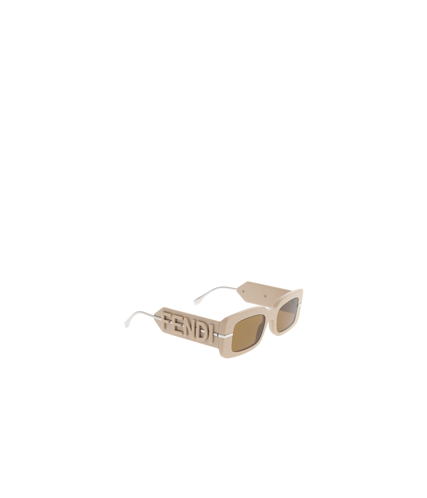 Fendi Eyewear Rectangle In Nude