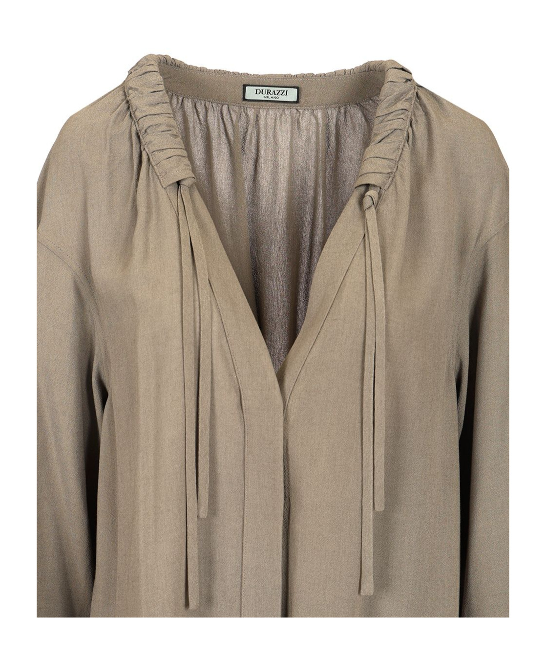 Durazzi Milano Charcoal Grey Blouse Shirts Grey In Grey