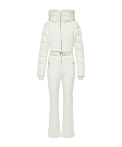 Fusalp Marie Ii Quilted Down Ski Suit In White