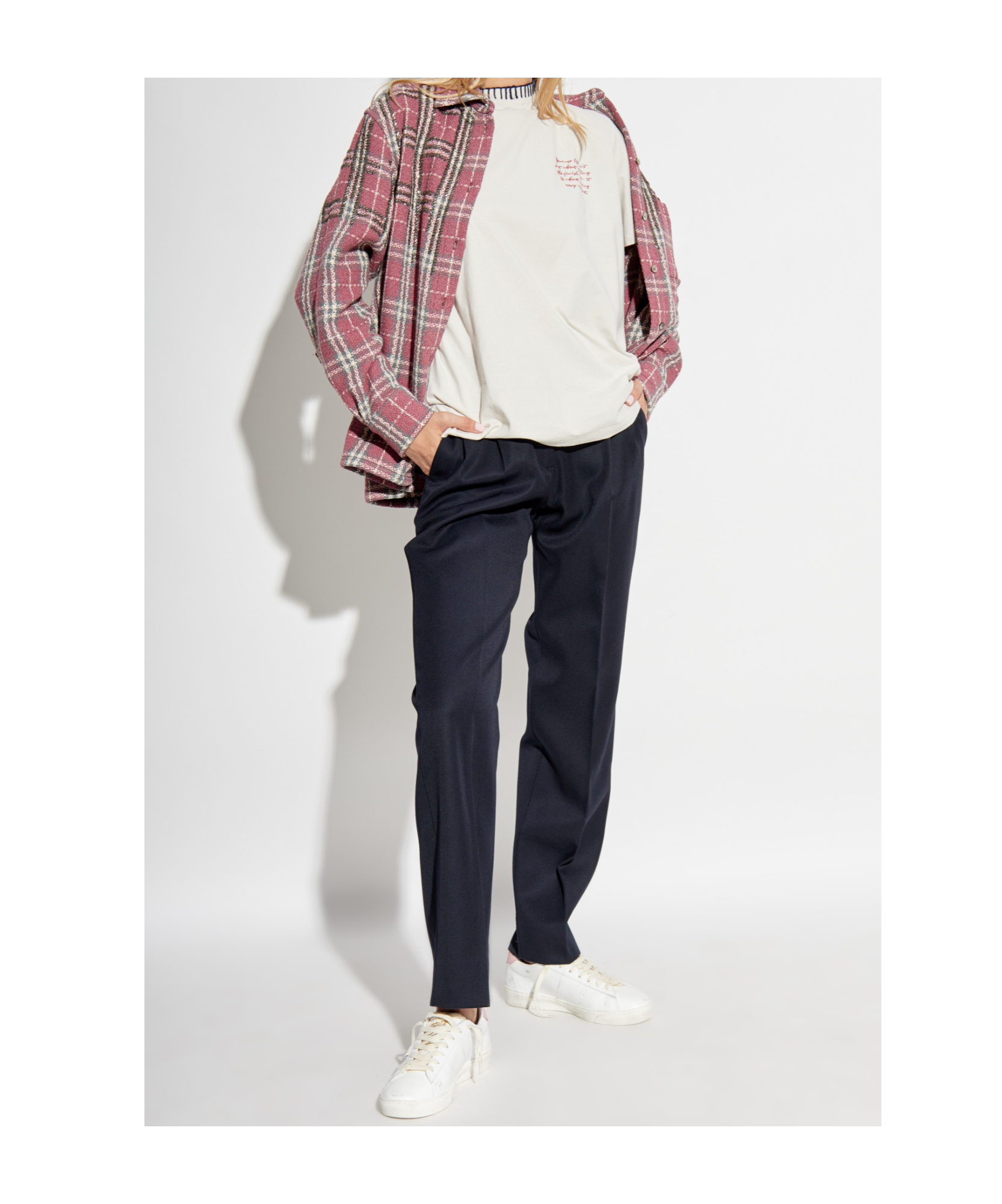 Shop Golden Goose Loose-fit Straight-leg Trousers In Black