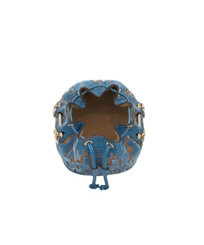 Fendi Suede Mini Bag In Blue