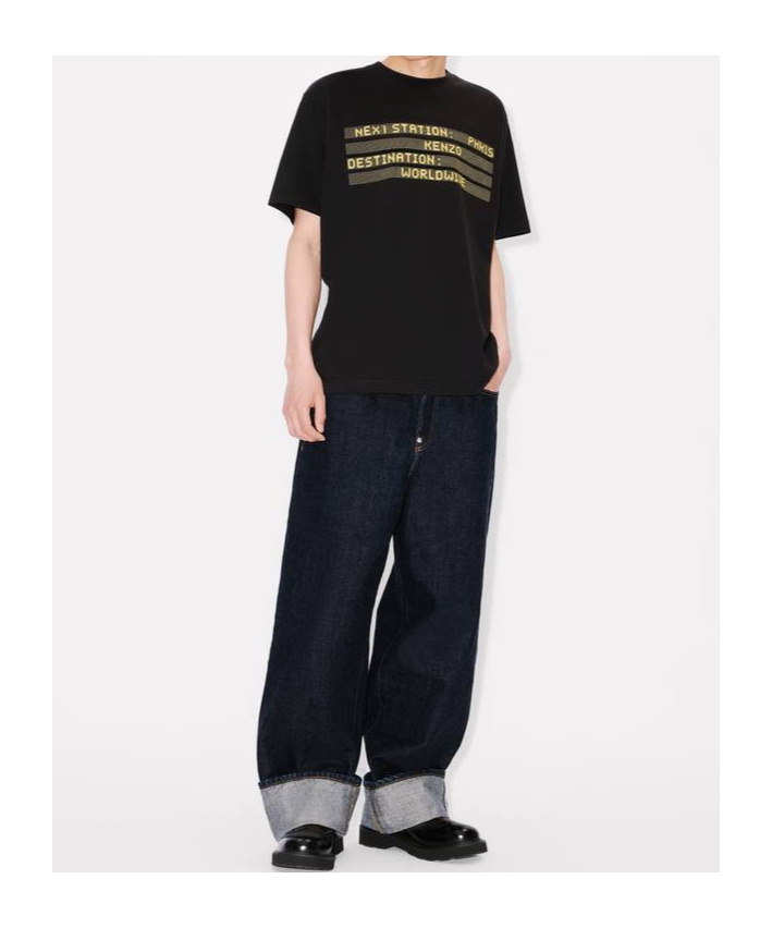 Kenzo ' City' T-shirt In Cotton In Black