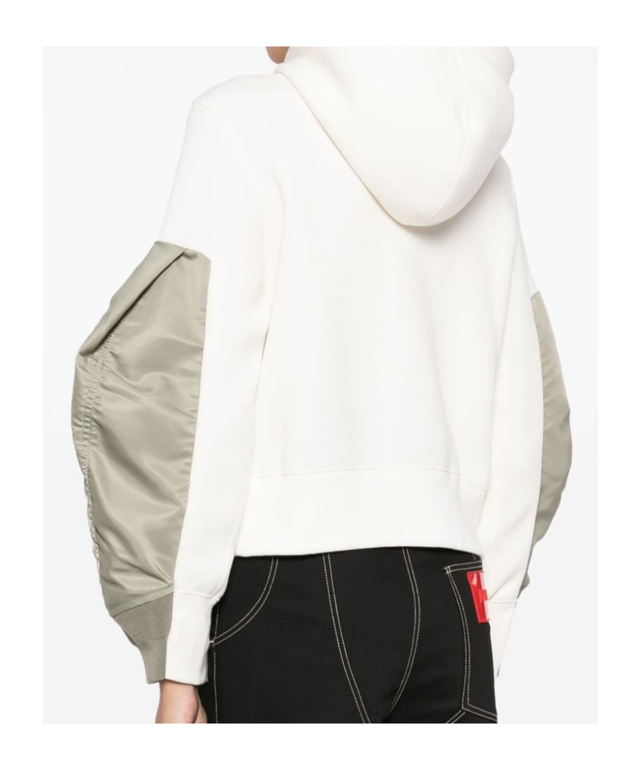 Sacai Panelled Jacket In White