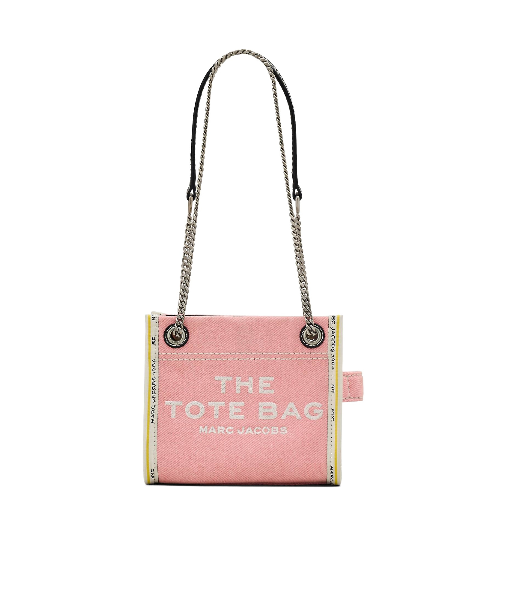 Marc Jacobs The Denim Chain Crossbody Tote Crossbody Bags Pink In Pink