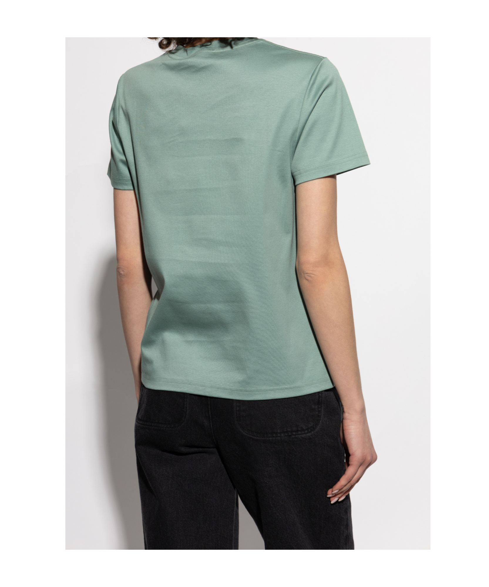 Lanvin Embroidered T-shirt In Green