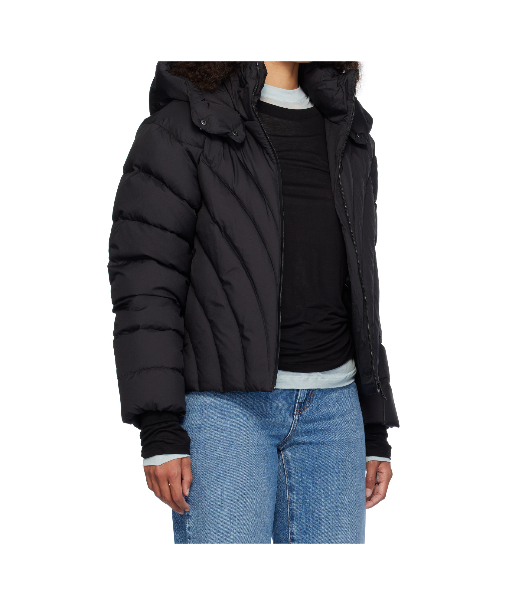 Mackage Long-sleeved Down Jacket In Black