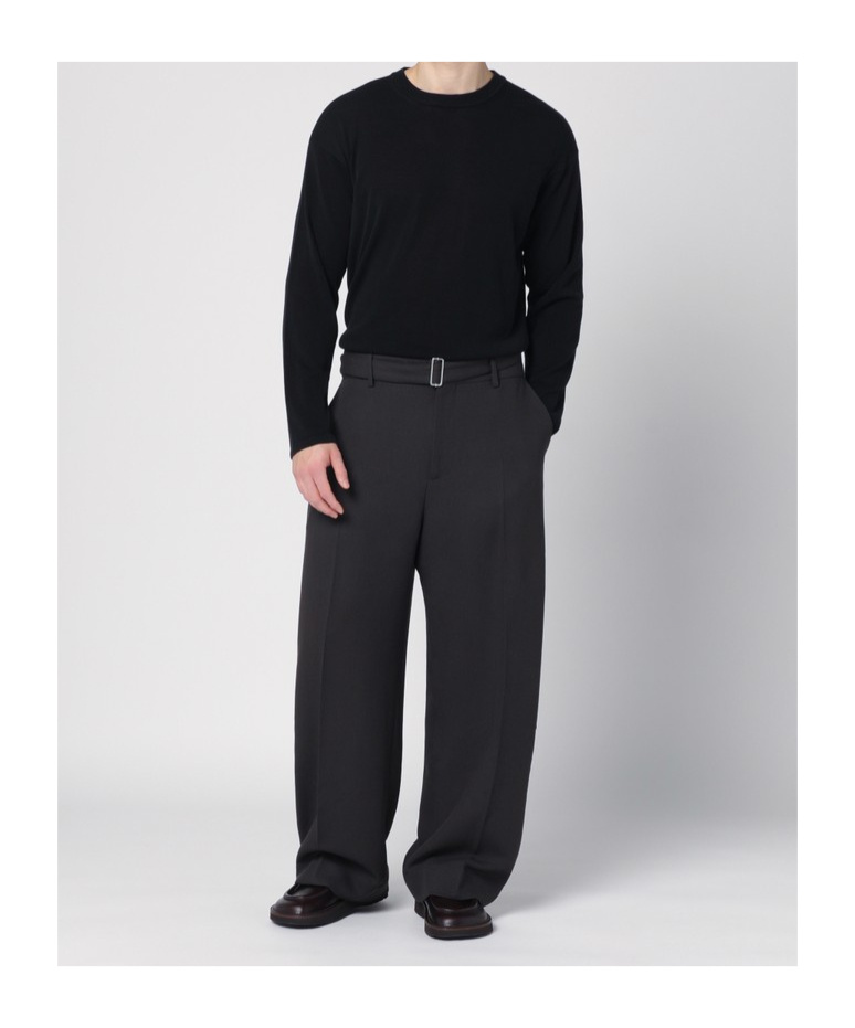 Roberto Collina Long-sleeve Crew-neck T-shirt In Blue