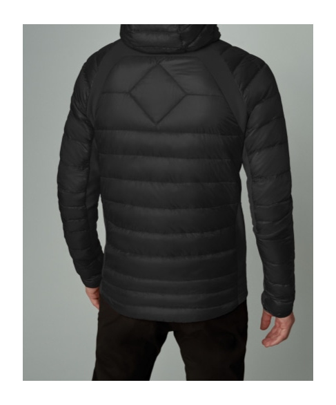 Canada Goose Black Hybridge Lite Padded Jacket In Black