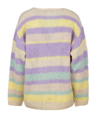 WEEKEND MAX MARA WEEKEND MAX MARA V-NECK STRIPED CARDIGAN