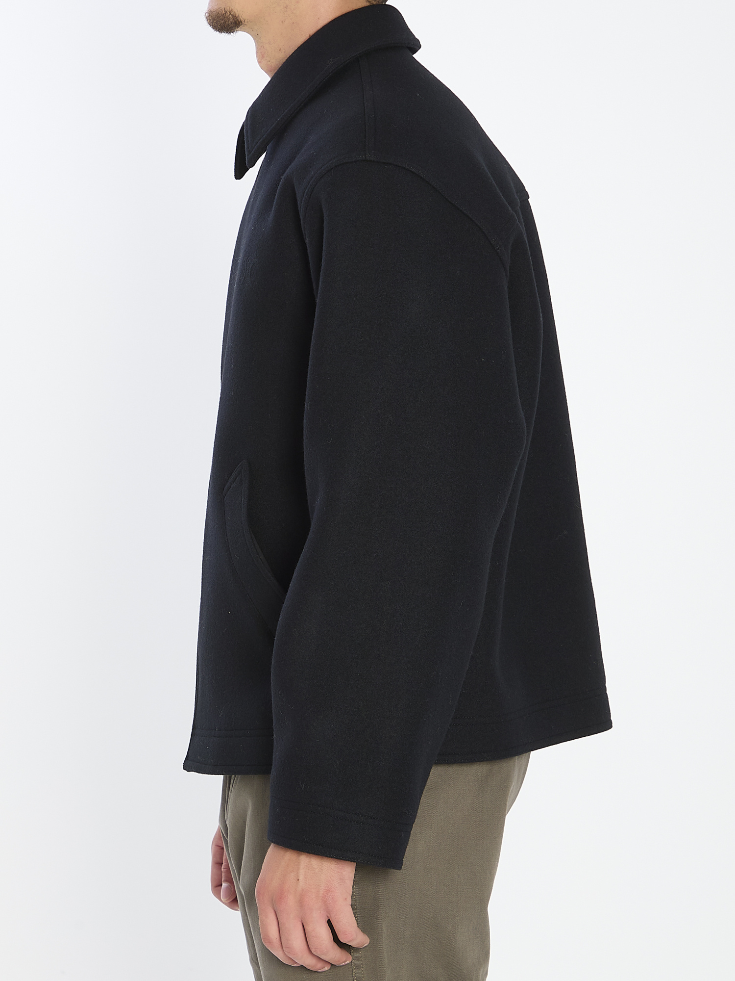 Celine Long-sleeved Jacket In Black