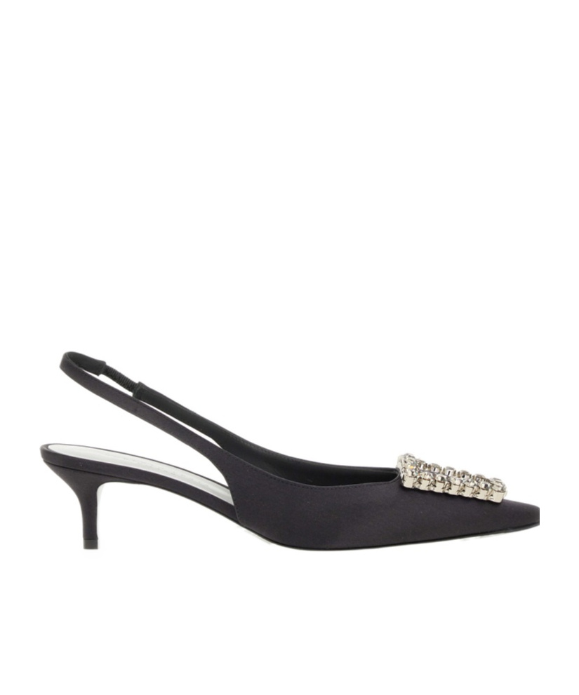 Shop Roberto Festa Pointed High-heeled Sandals In Black