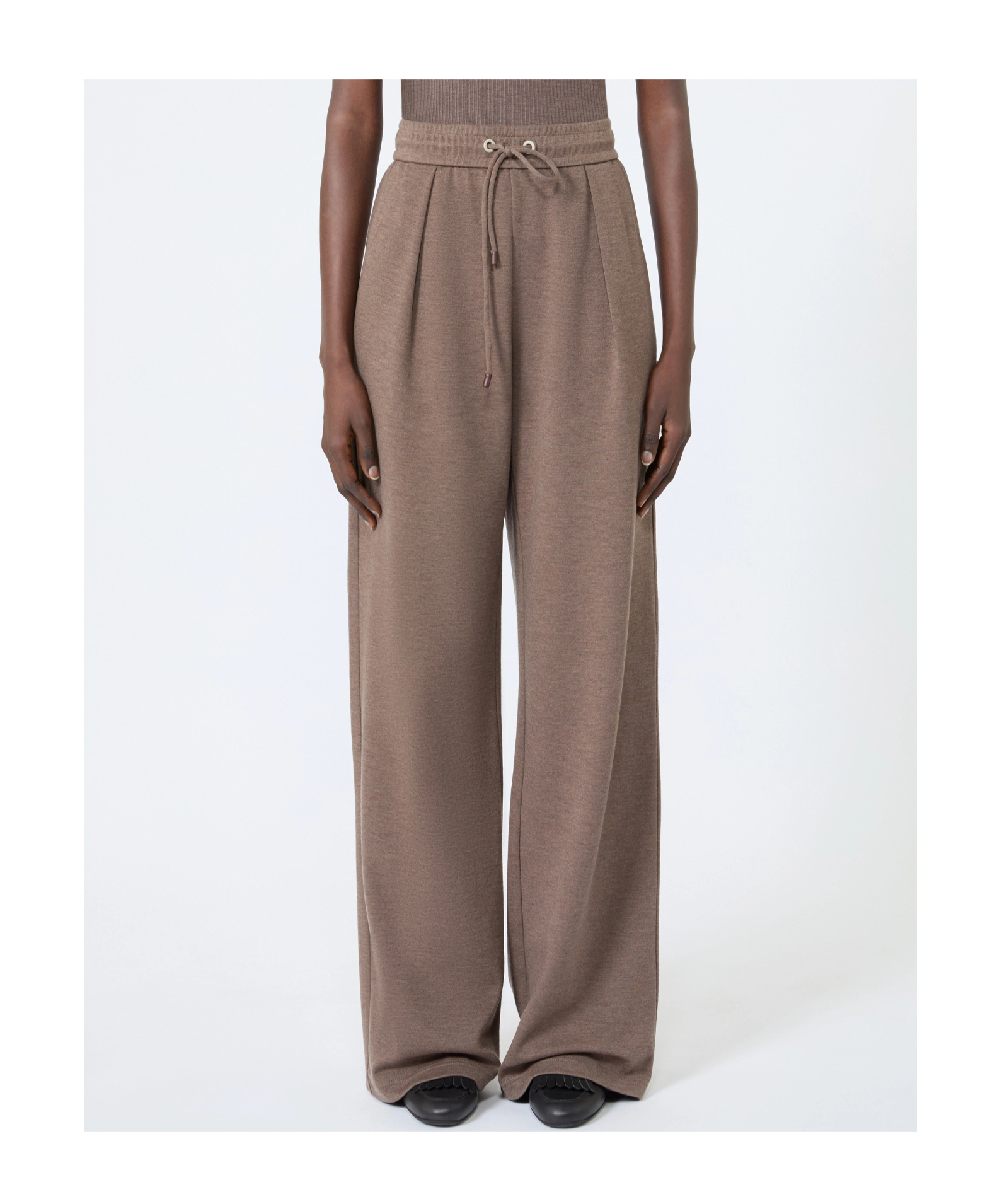 Max Mara Drawstring Track Pants In Neutral
