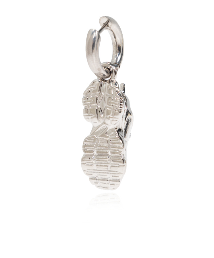 Balenciaga Keyholder Cargo Earring In White
