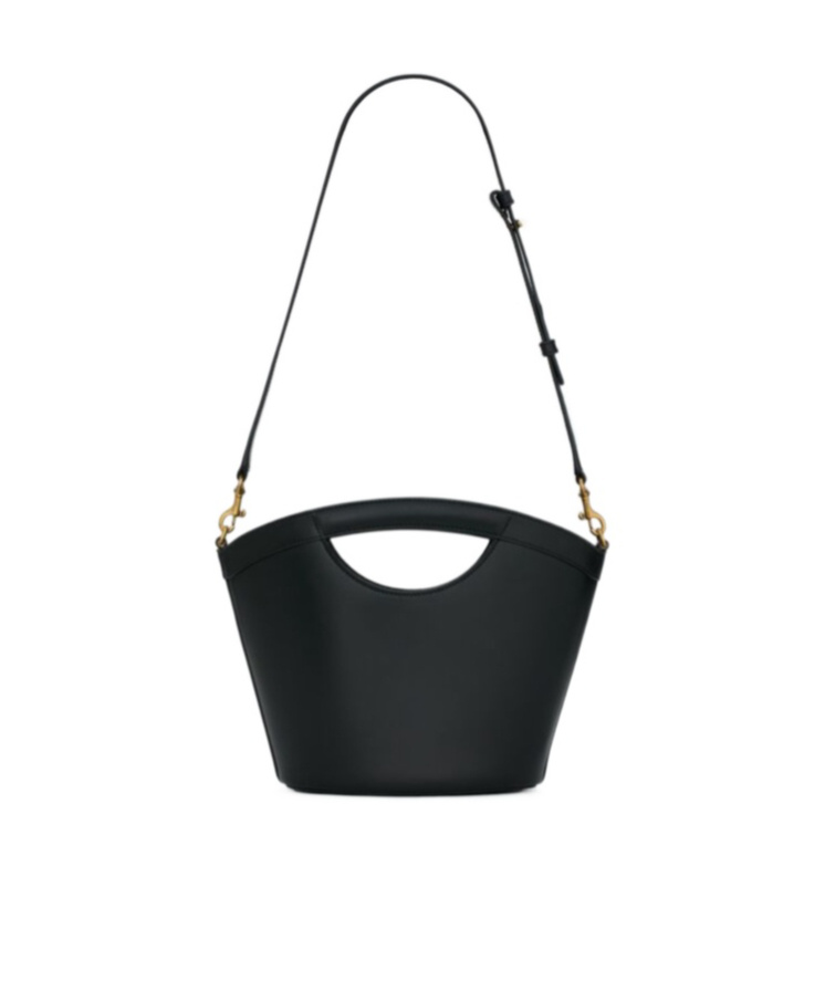 Saint Laurent Mini Tote In Smooth Leather In Black