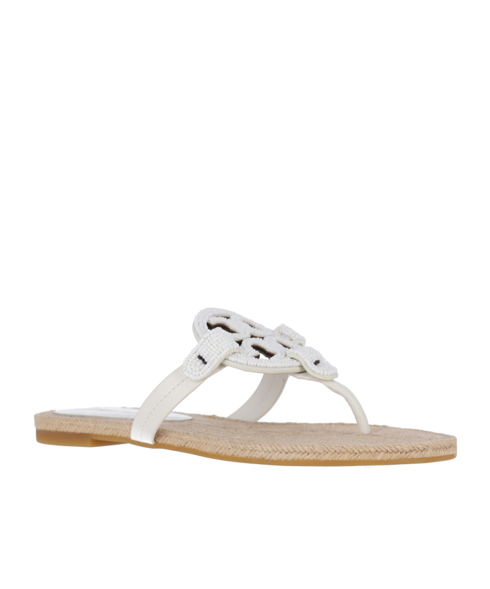 Tory Burch Flat Flip-flops In White