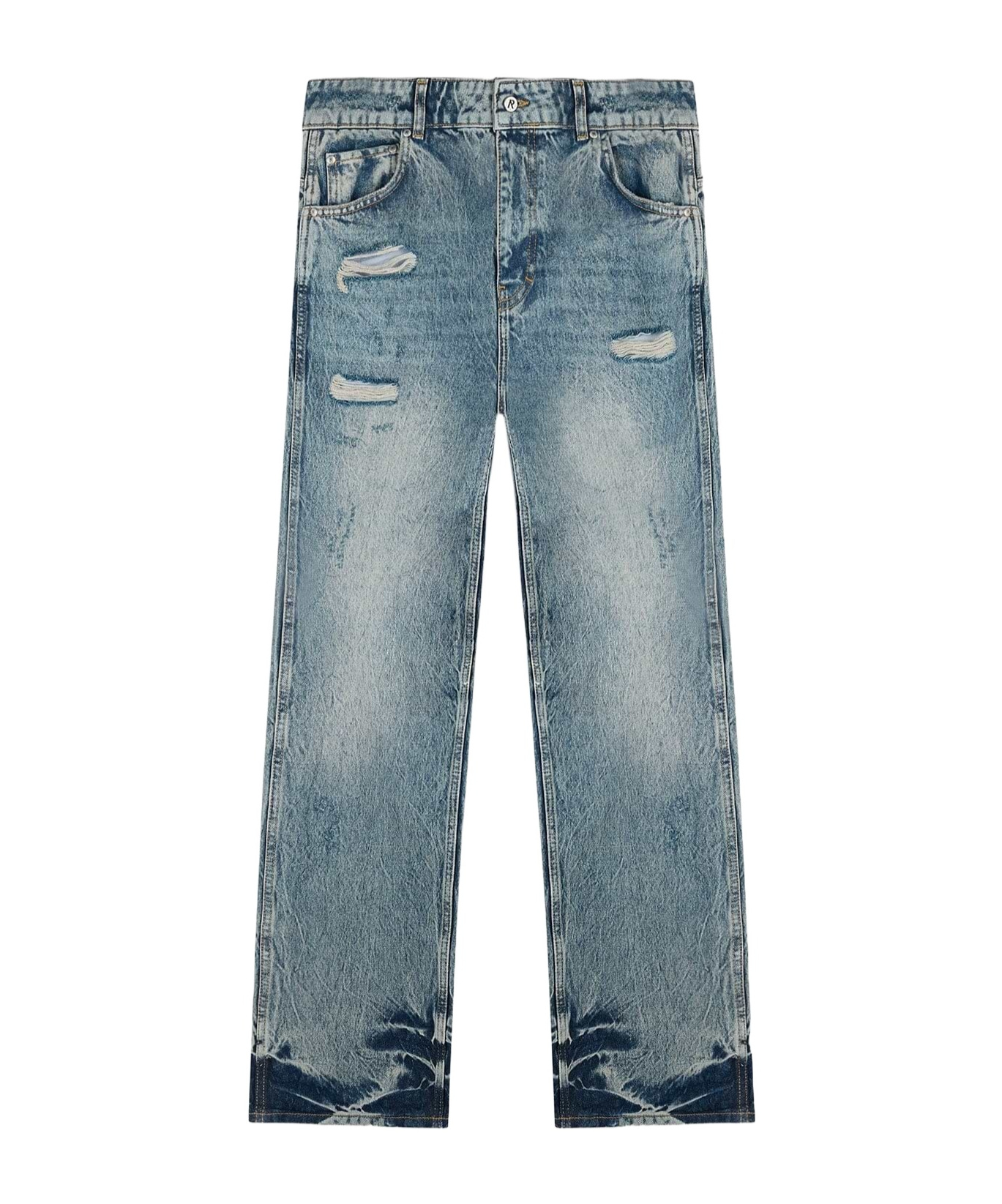 Represent R3 Distressed Jeans In Gray